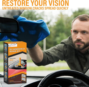 Xtremeauto Windscreen Repair Kit - 12PC Car Windscreen Repair Kit, Repair Cracked & Chipped Window Glass, Cracked Windshield Glass Repair Kit Car Glass...
