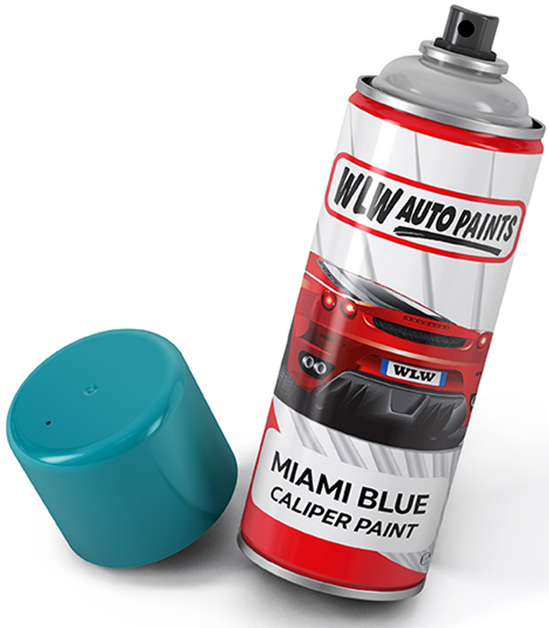 Miami Blue Brake Caliper Spray Paint, High Temperature Brake Caliper Spray Paint (400ml Can)
