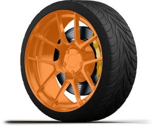 Porsche PAPAYA Alloy Wheel Paint – 400ml Aerosol Spray (Basecoat)