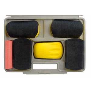 Sanding block kit. Will accept 150mm abravise disc. 6pc