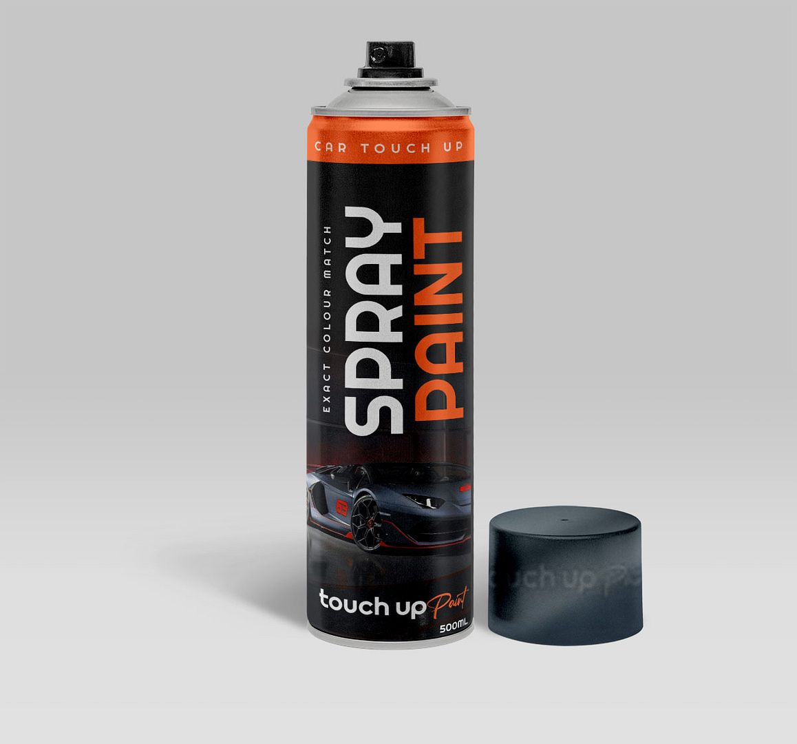 Mercedes-Benz All Models Luganograu Metallic 2004 Car Aerosol Paint 7-735, 735, 7735
