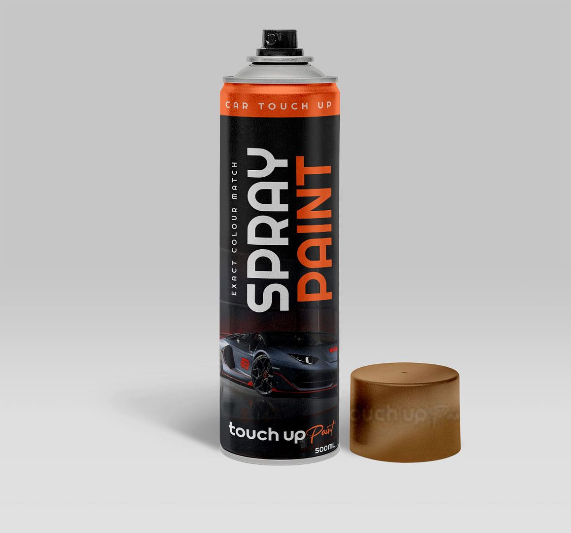 Toyota All Models Bright Gold Metallic 1986 Car Aerosol Paint 3D8