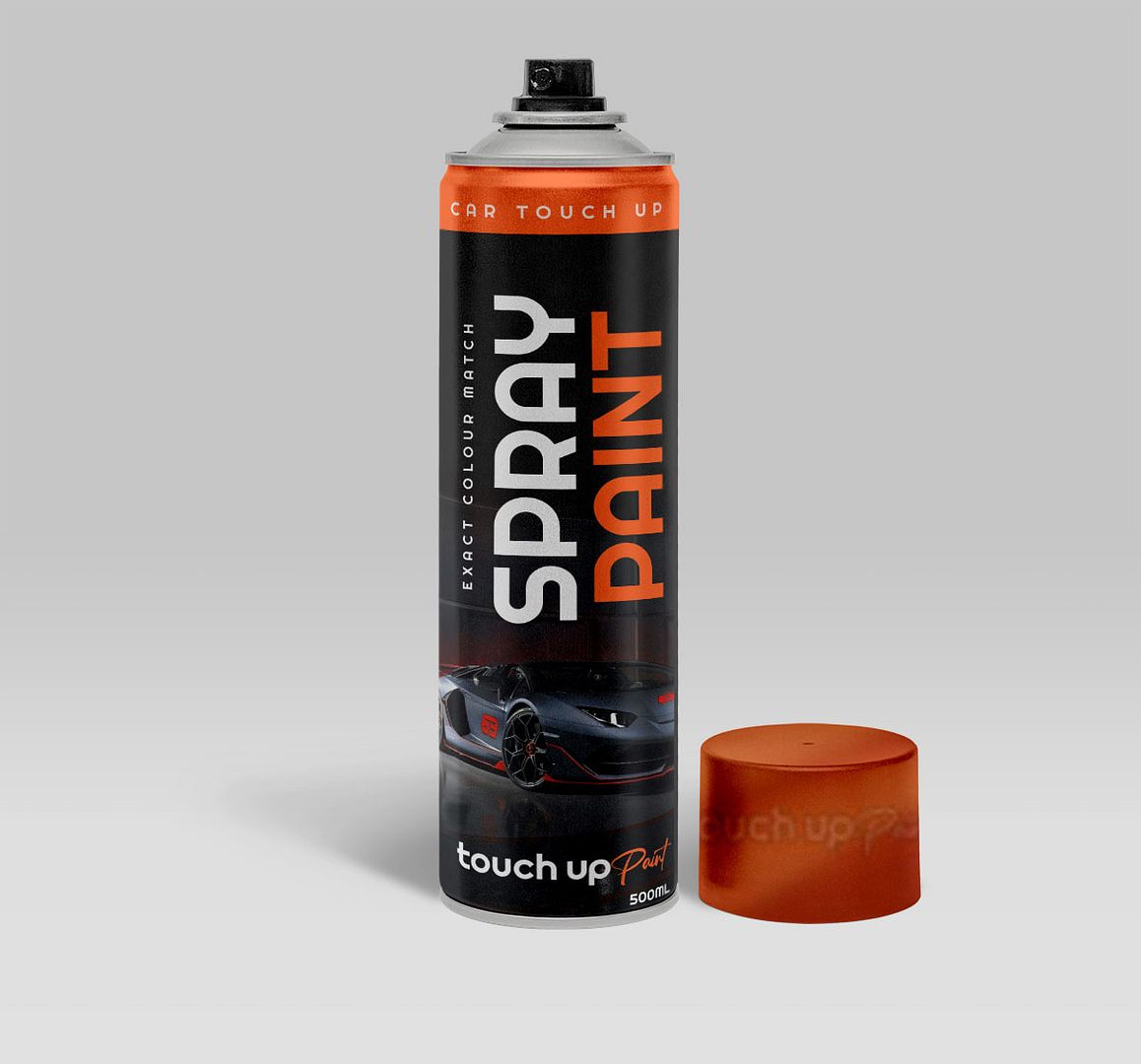 Porsche All Models Orange 2007 Car Aerosol Paint 8C6, L8C6, M2